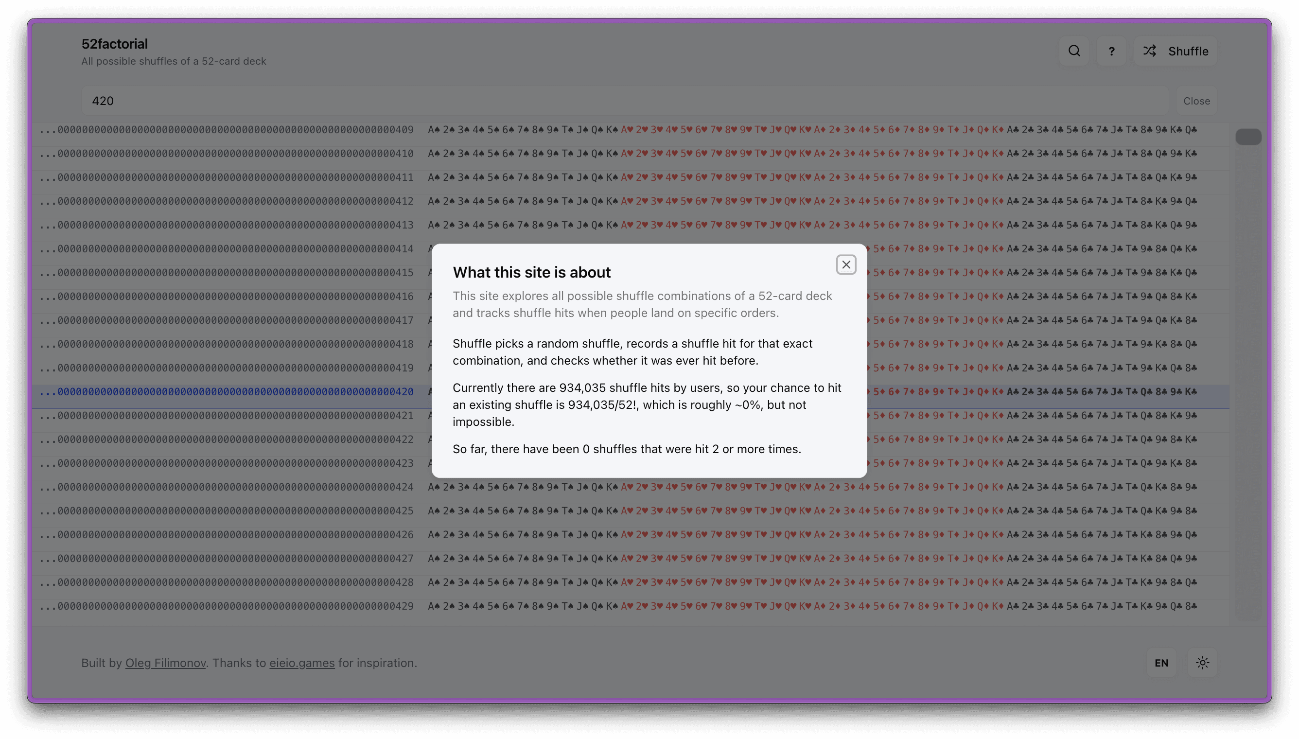 52factorial Screenshot 4